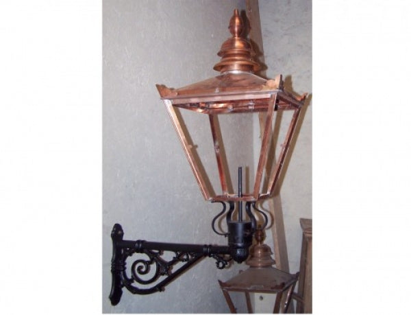32" X 15" Copper Victorian Style Replacement Lamp Lantern Top Post Light