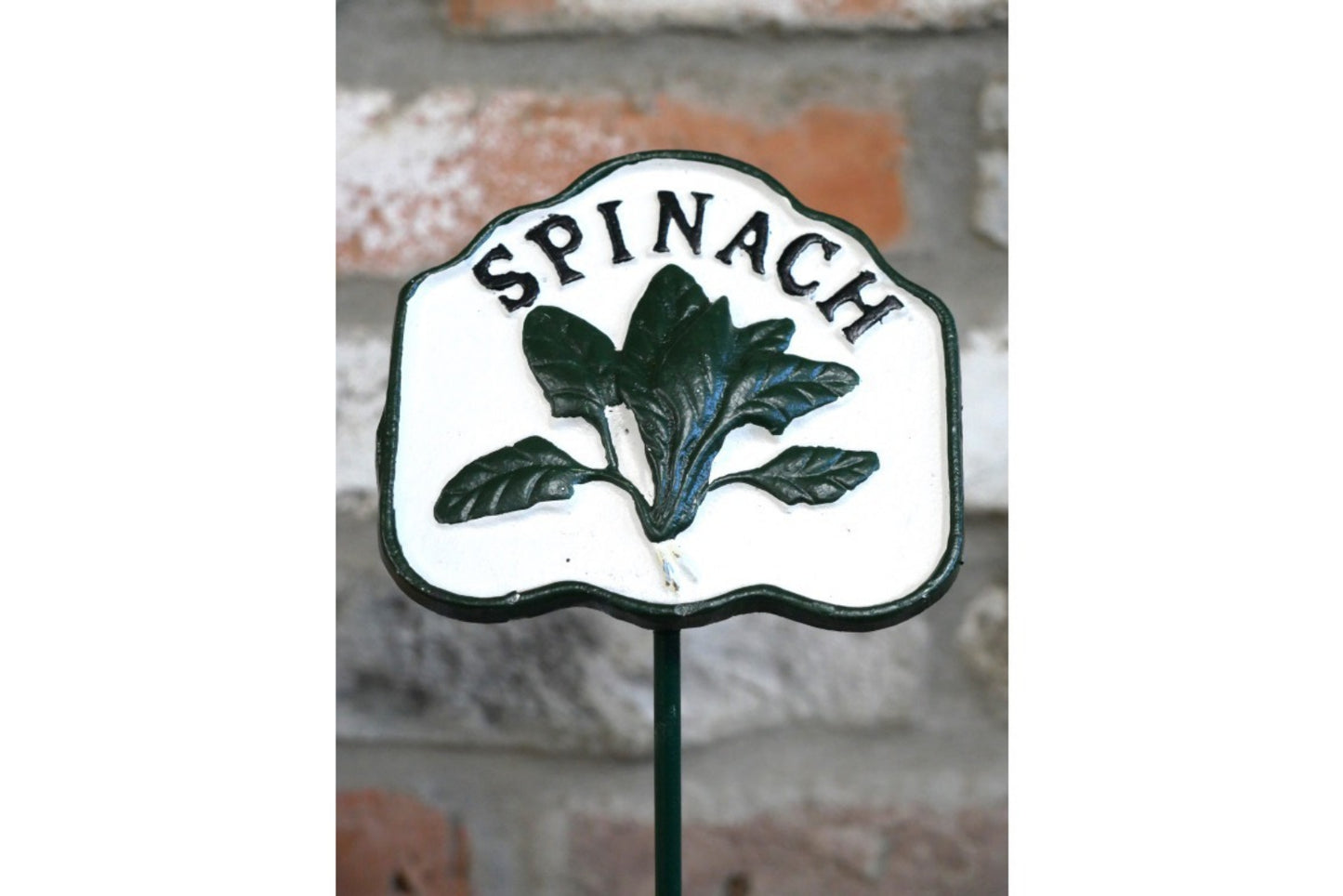 Garden Vegetable Sign SPINACH Cast Iron Plant Marker