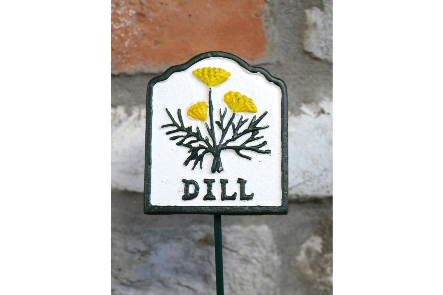 Garden Herb Sign Dill Cast Iron Plant Marker