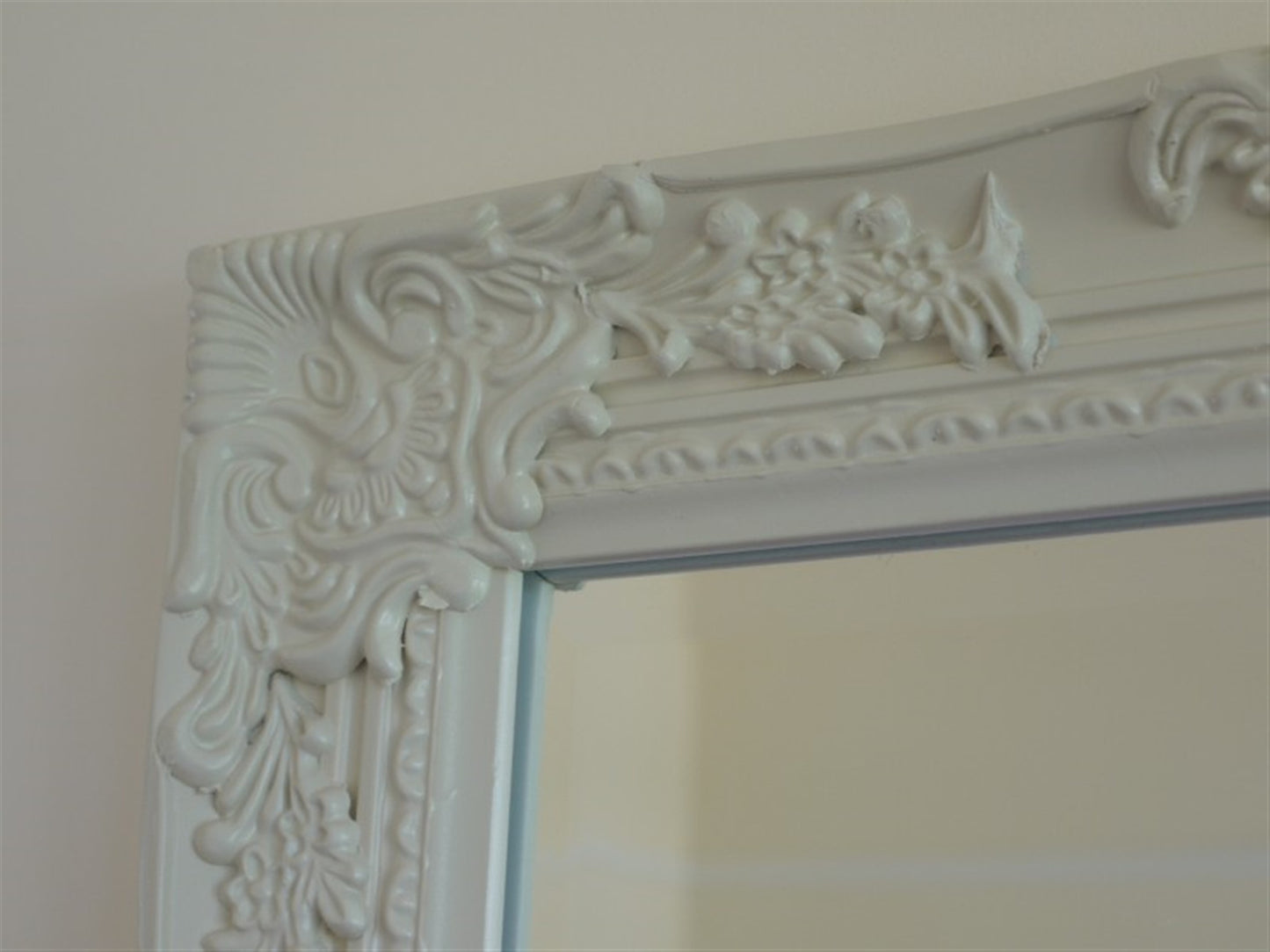 16"x51" Cream Long Mirror