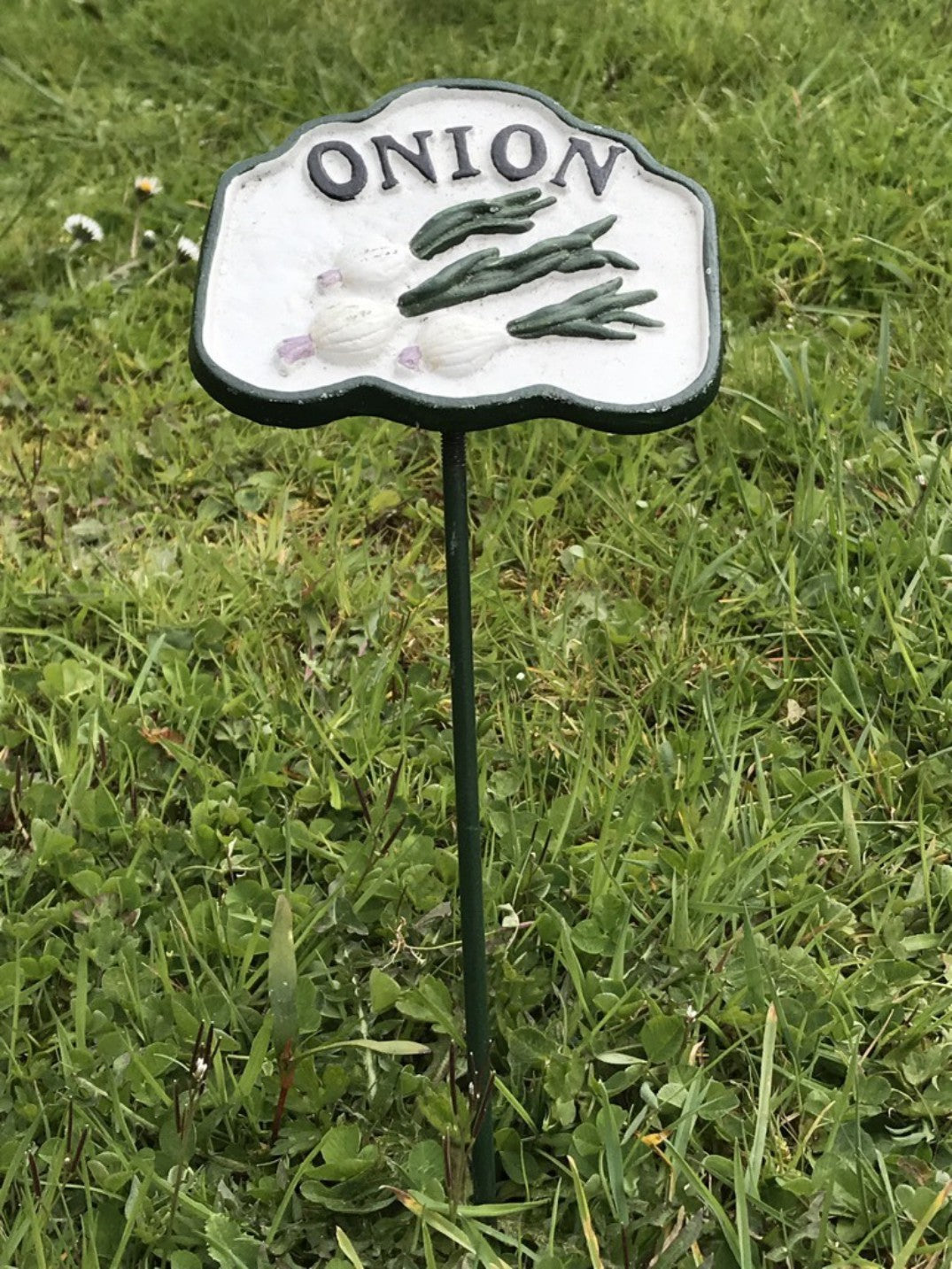 Vegetable Garden Sign ONION Cast Iron Vegetable Marker