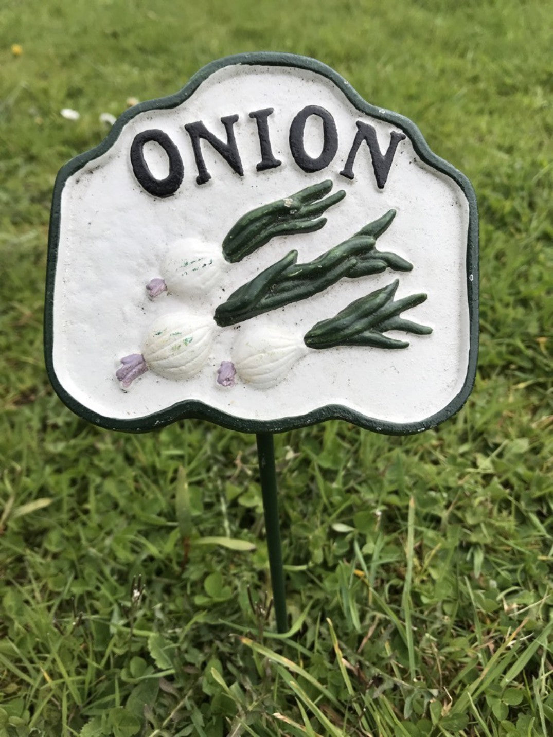 Vegetable Garden Sign ONION Cast Iron Vegetable Marker