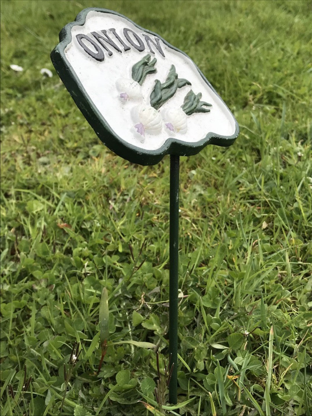 Vegetable Garden Sign ONION Cast Iron Vegetable Marker