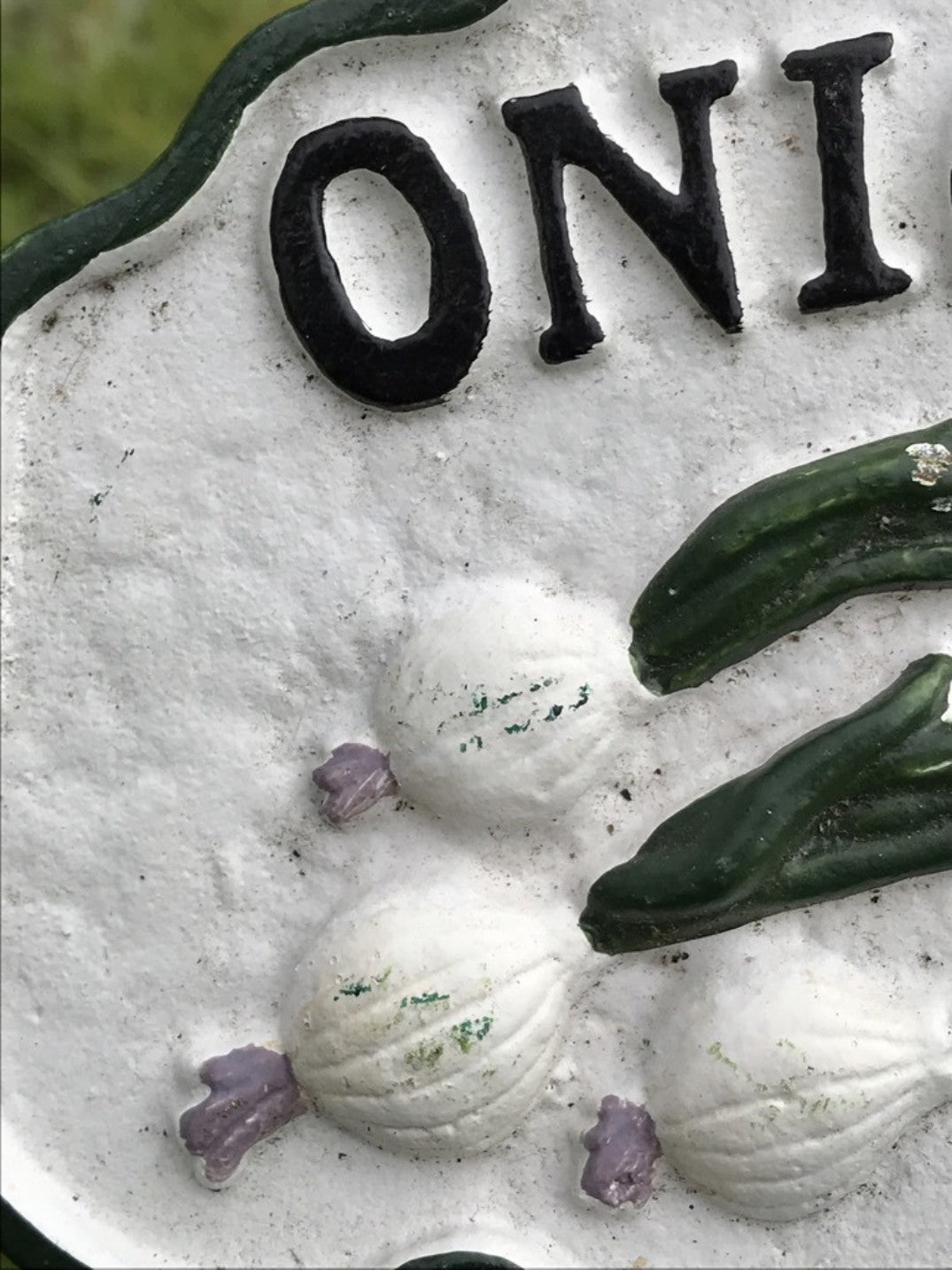 Vegetable Garden Sign ONION Cast Iron Vegetable Marker