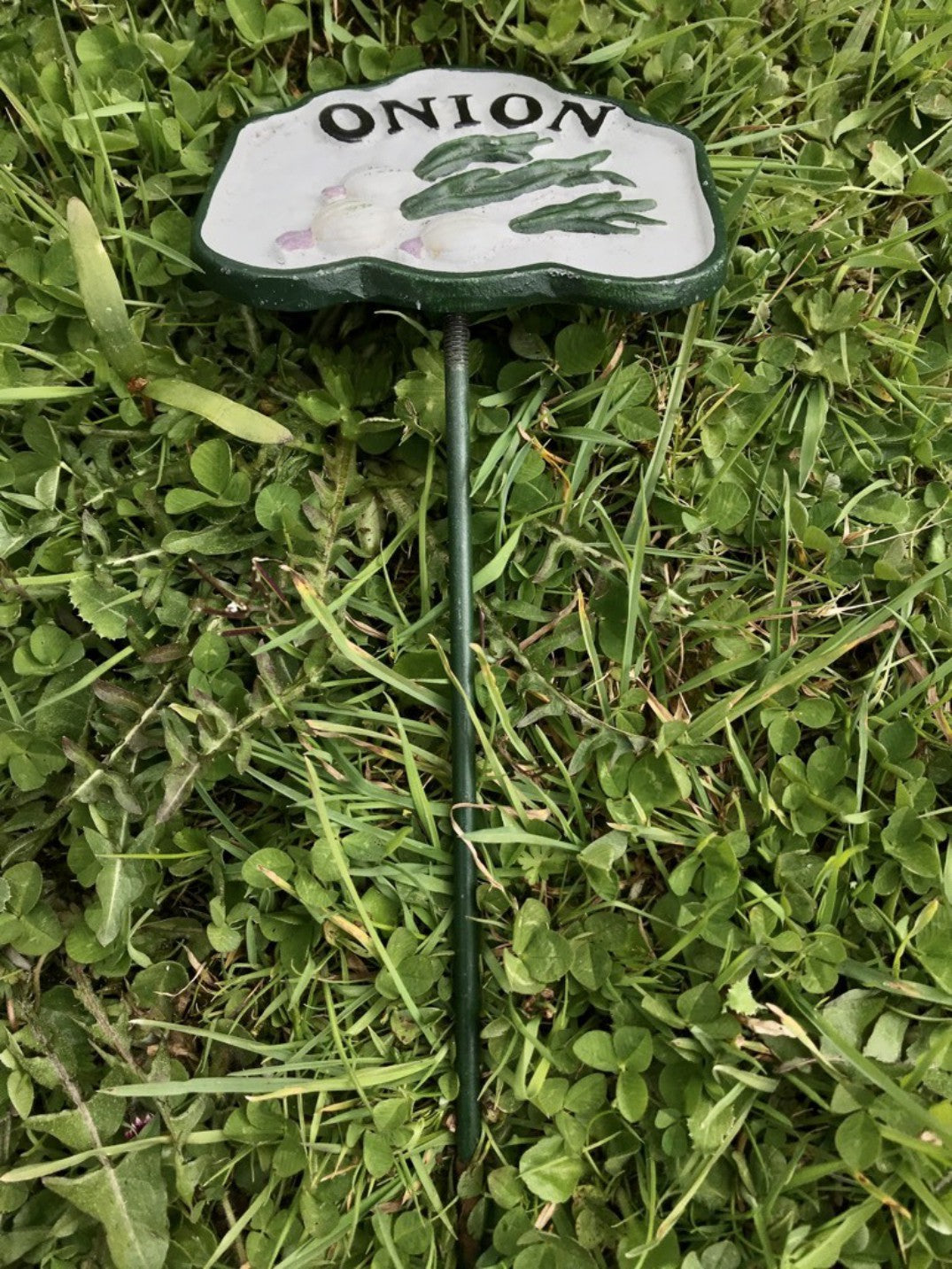 Vegetable Garden Sign ONION Cast Iron Vegetable Marker