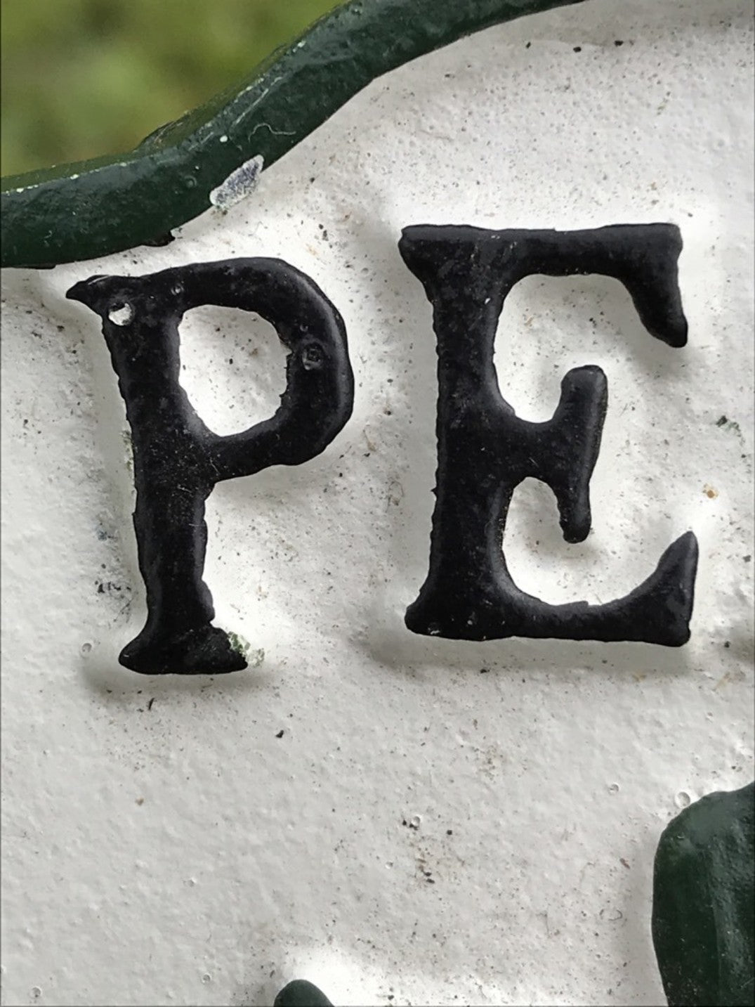 Garden Vegetable Sign PEAS Cast Iron Vegetable Marker