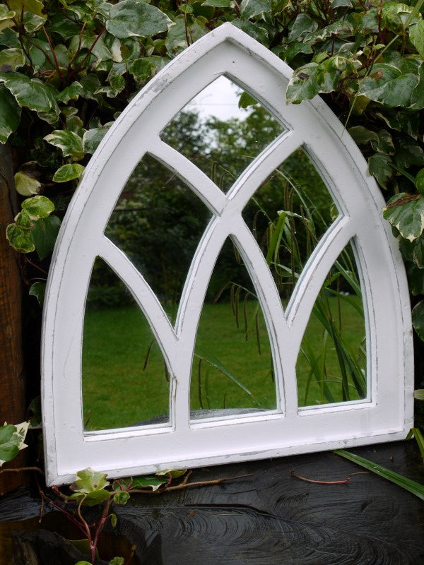 24" Gothic Style Arched Wall Mirror