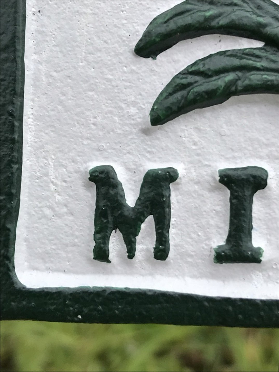 Cast Iron Garden Herb Sign MINT Herb Marker New