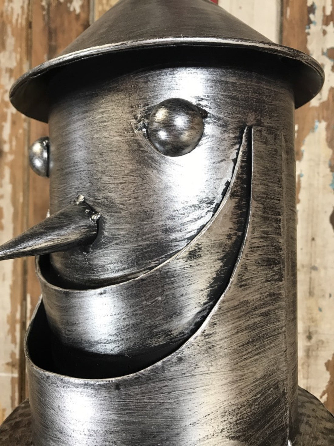 Large Tin Man Statue Figure With A Metal Heart New Tin 135cm Tall
