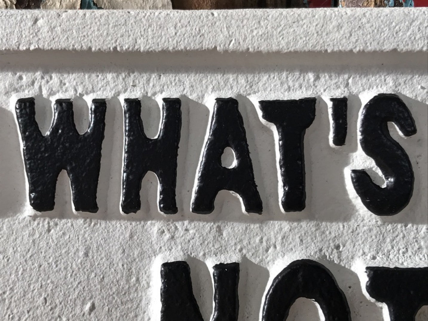 Fun Wall Sign Cast Iron DO WHAT'S RIGHT NOT WHAT'S EASY