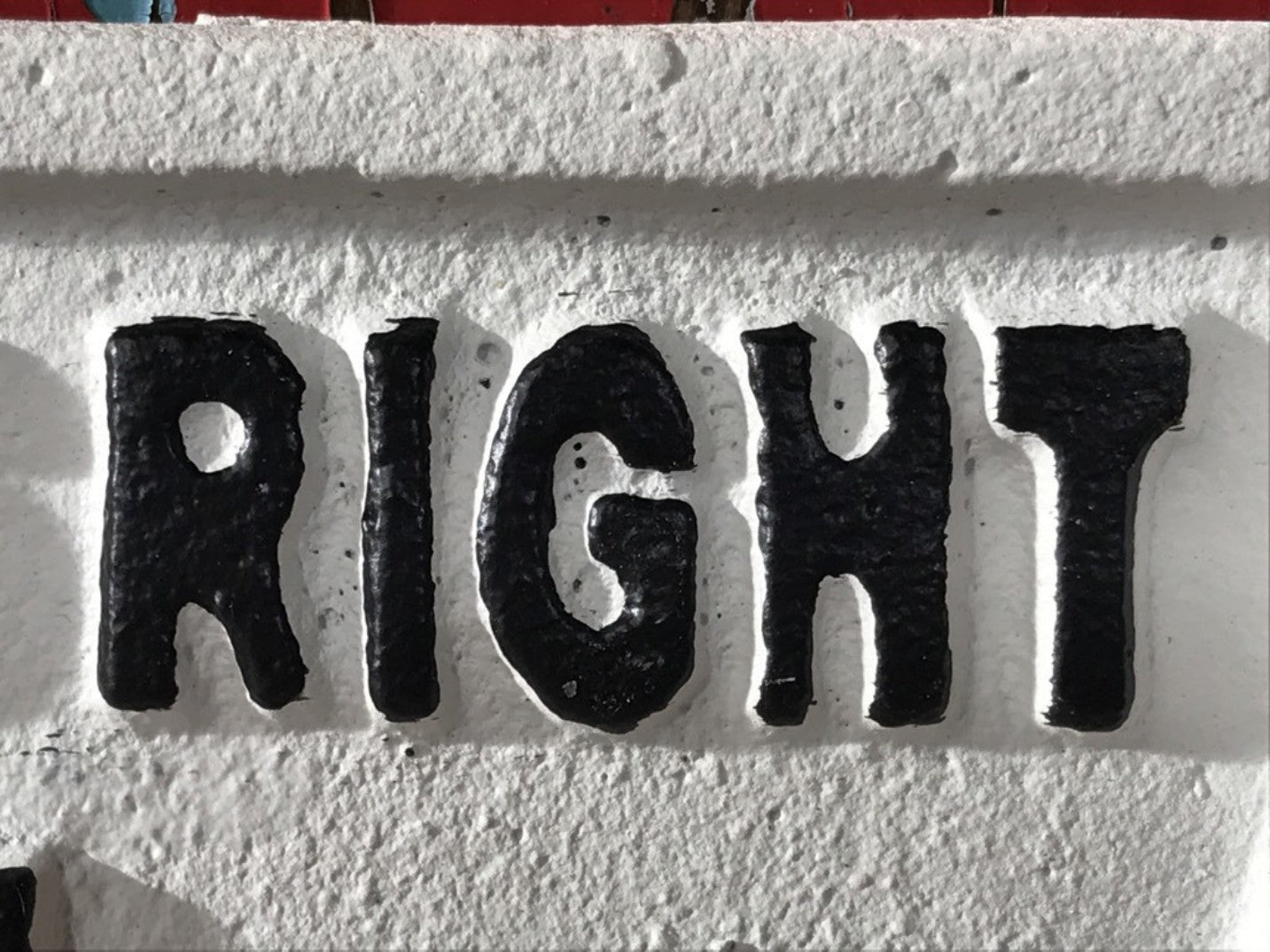 Fun Wall Sign Cast Iron DO WHAT'S RIGHT NOT WHAT'S EASY