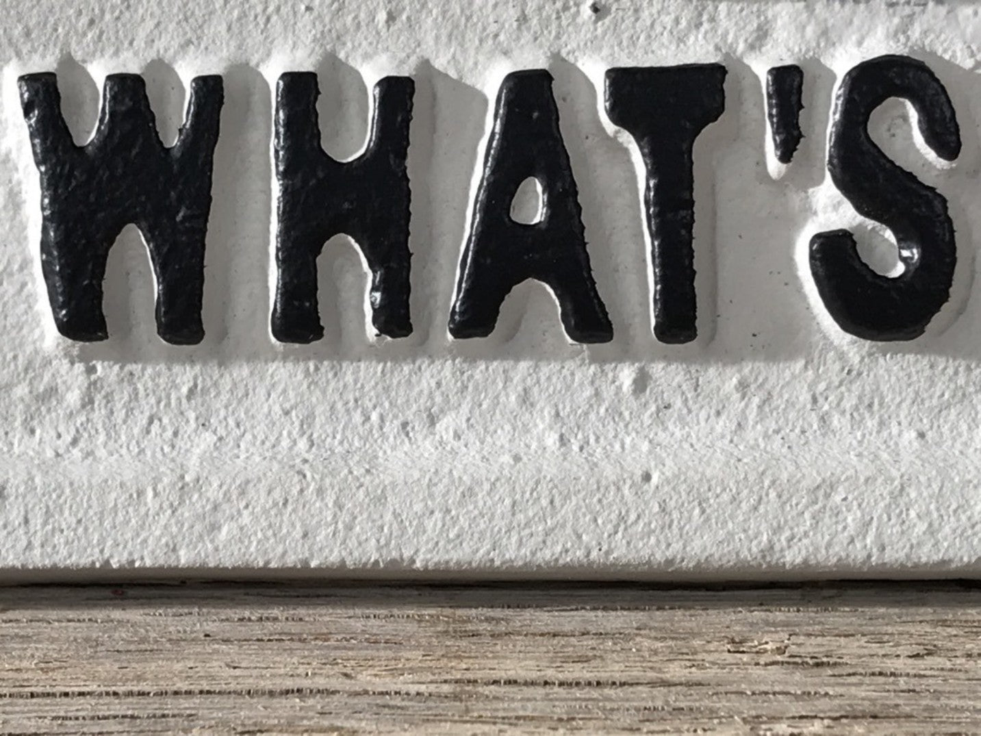 Fun Wall Sign Cast Iron DO WHAT'S RIGHT NOT WHAT'S EASY