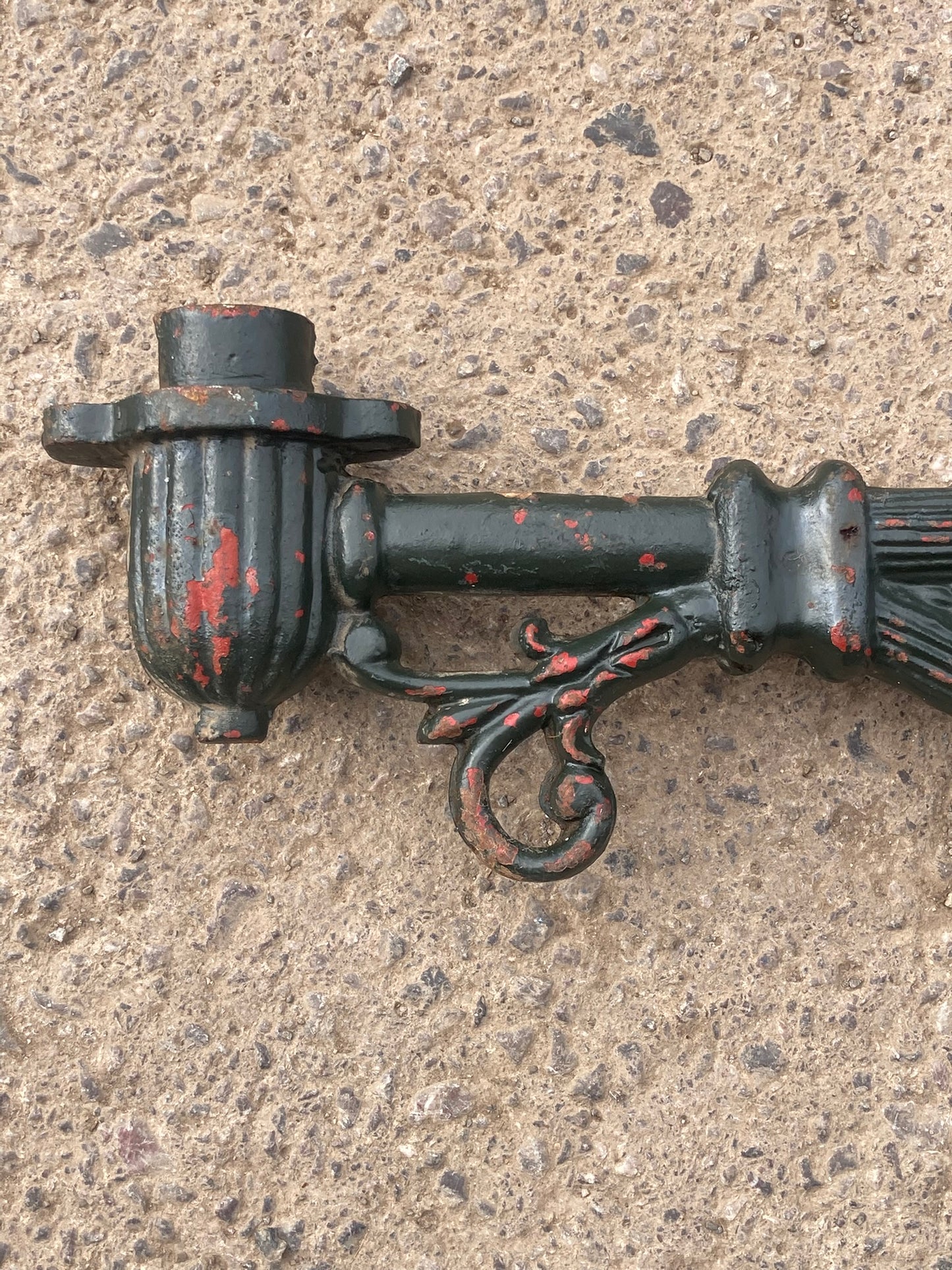 Heavy Cast Iron 76cm Corner Wall Light Lamp Bracket Large 4.2cm Spigot