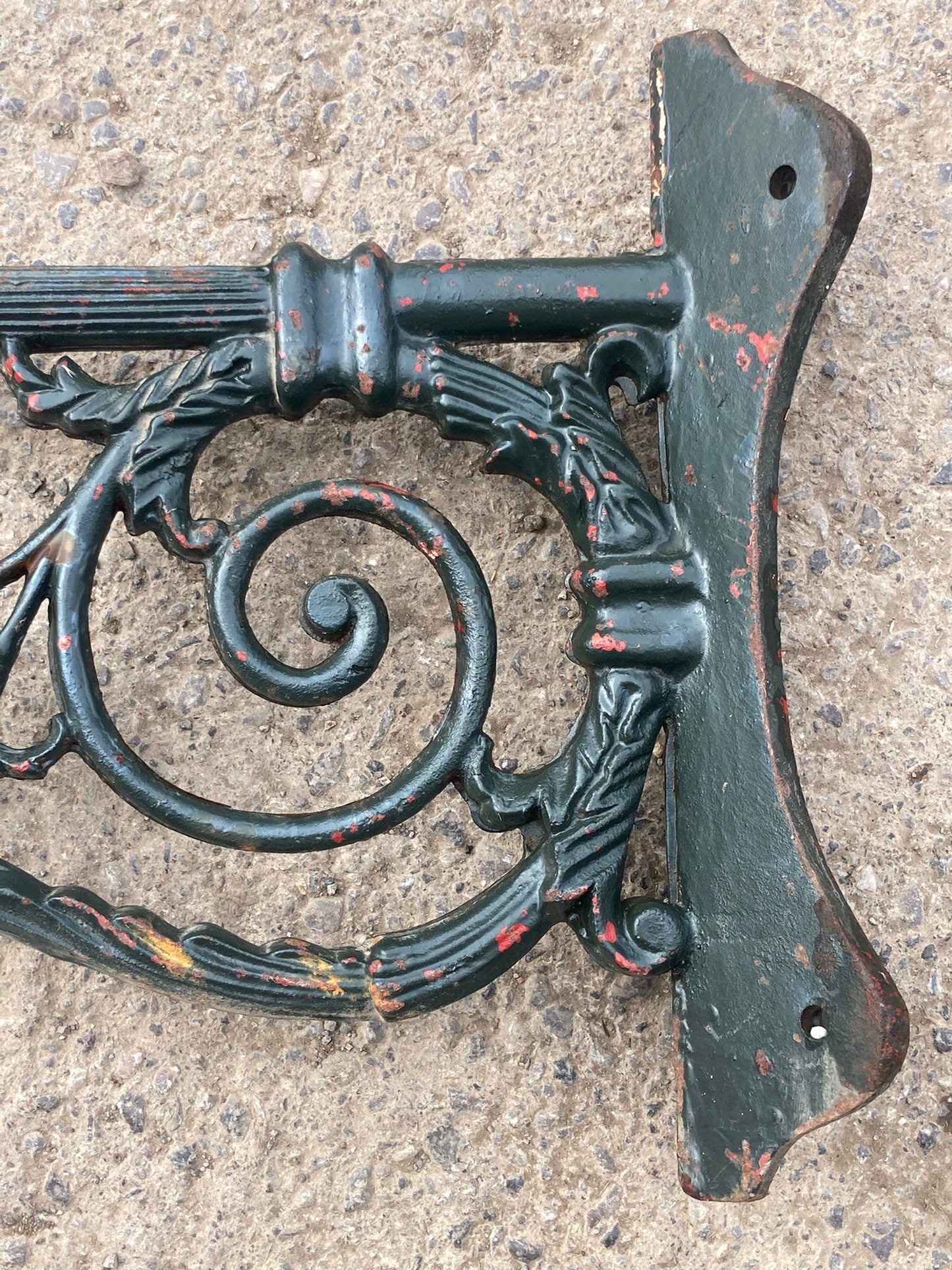 Heavy Cast Iron 76cm Corner Wall Light Lamp Bracket Large 4.2cm Spigot