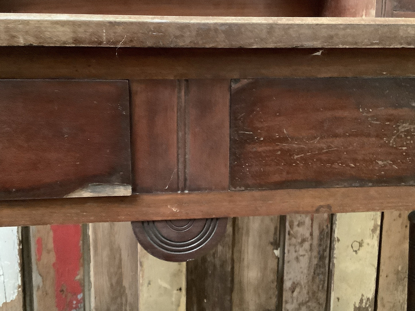 Slight damaged corner on drawer corner