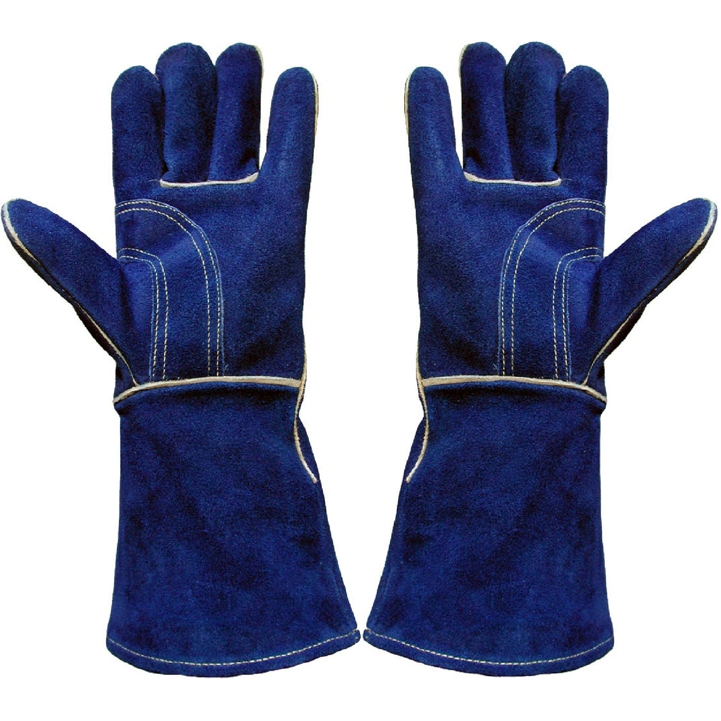 Pair Somerfire Blue Double Palm Heat Resistant Stove Gloves