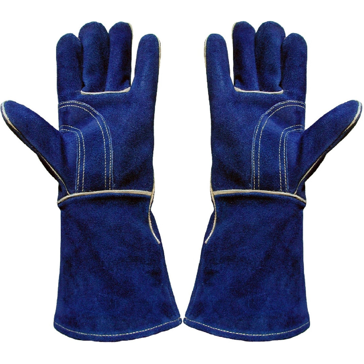 Pair Somerfire Blue Double Palm Heat Resistant Stove Gloves