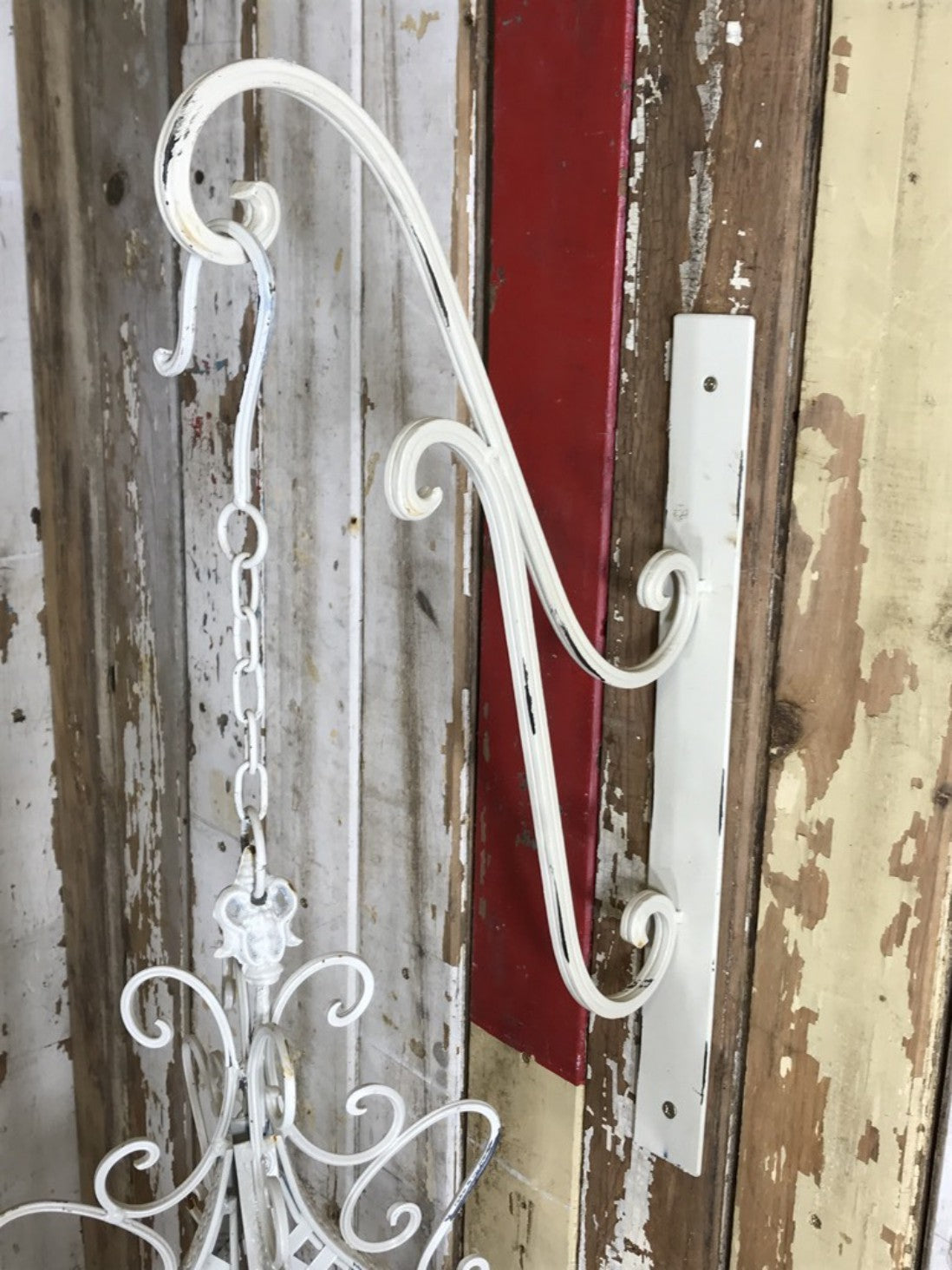 Cream Hanging Basket Bracket