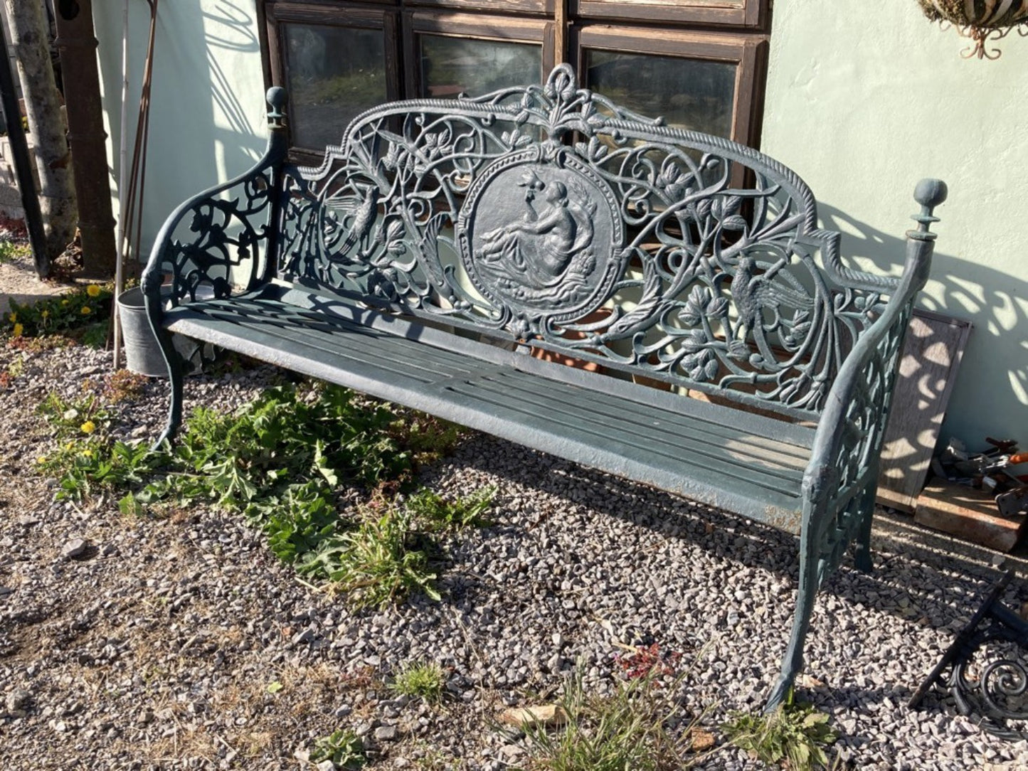 Heavy 6 Fantastic Cast Iron Garden Bench Seat Large 4 Seater