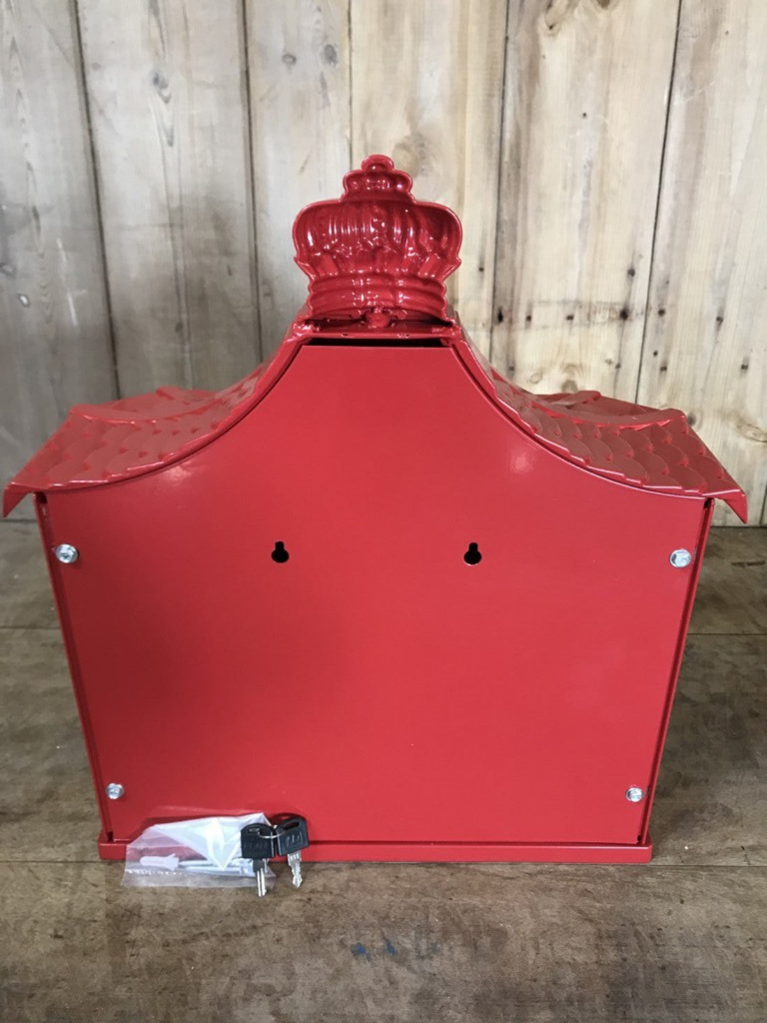 Red Cast Aluminium Horse Man Letter Wall Post Box