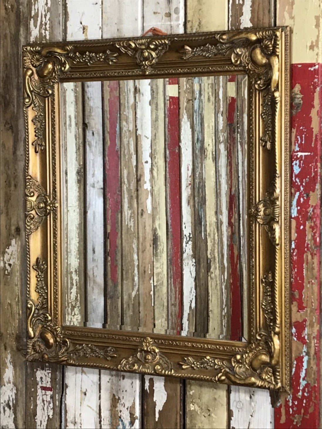 28"x31" Gold Mirror Rectangular