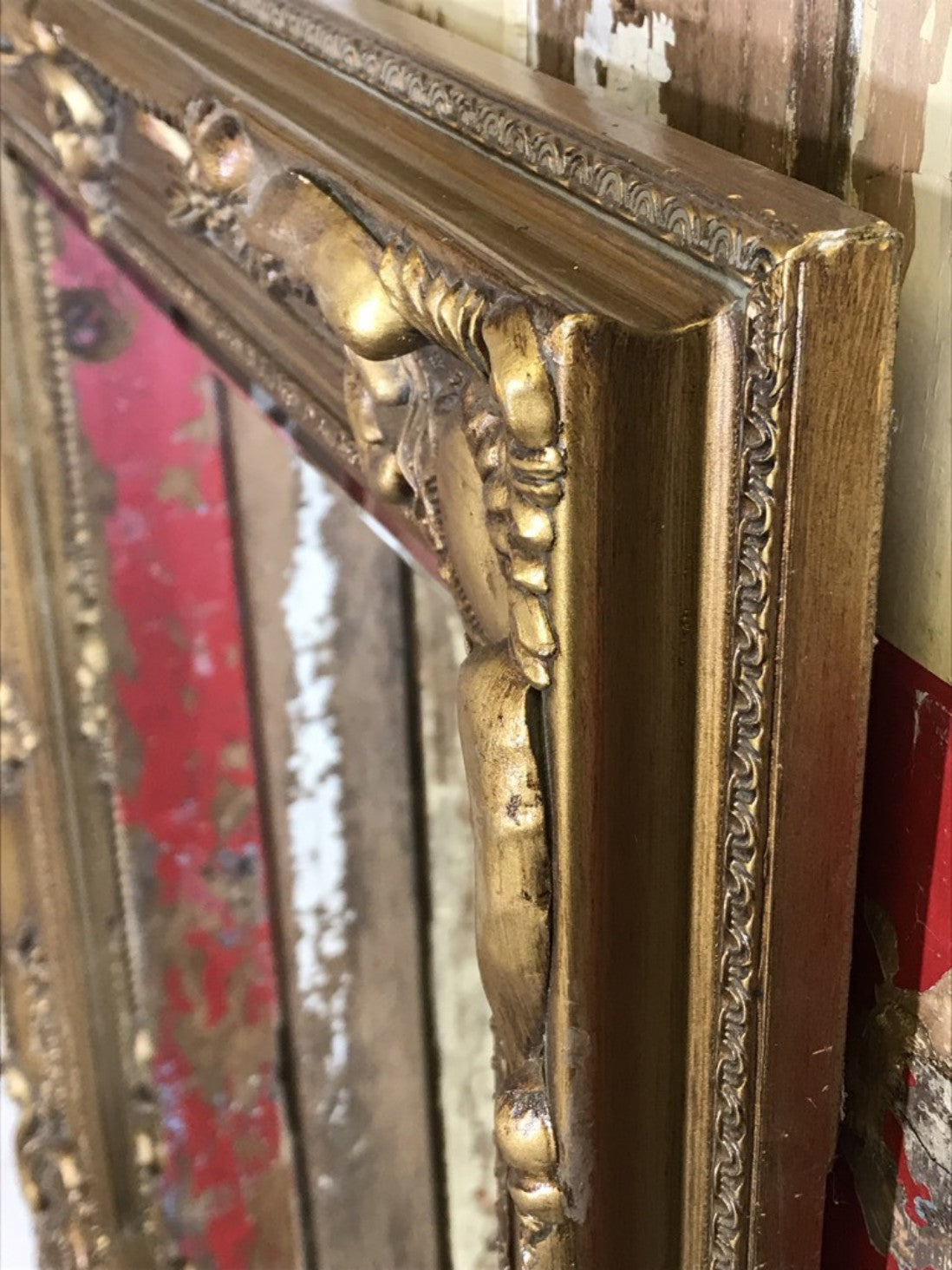 28"x31" Gold Mirror Rectangular