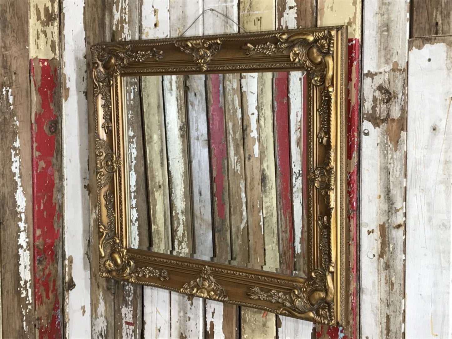 28"x31" Gold Mirror Rectangular