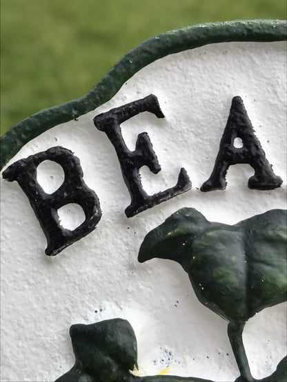 Garden Vegetable Sign BEANS Cast Iron Vegetable Marker