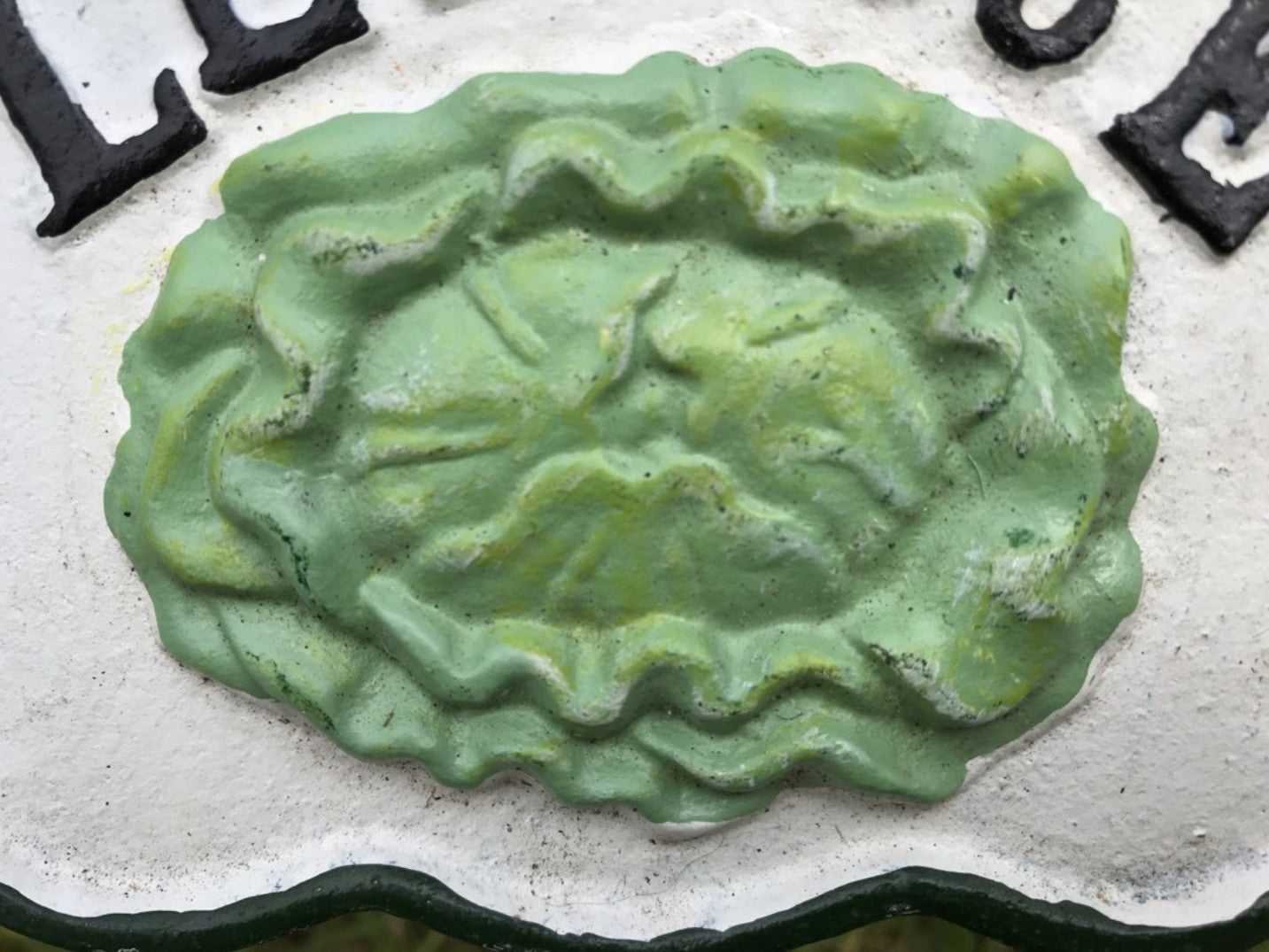 Garden Vegetable Sign LETTUCE Cast Iron Vegetable Marker