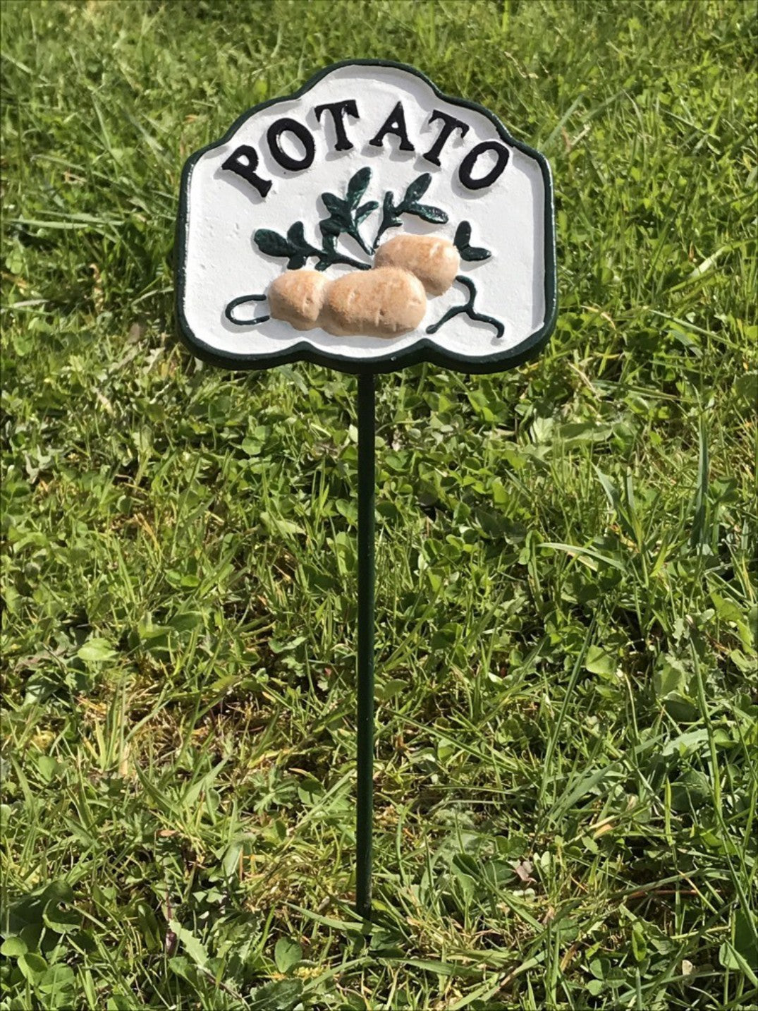 Garden Vegetable Sign POTATO Cast Iron Vegetable Marker