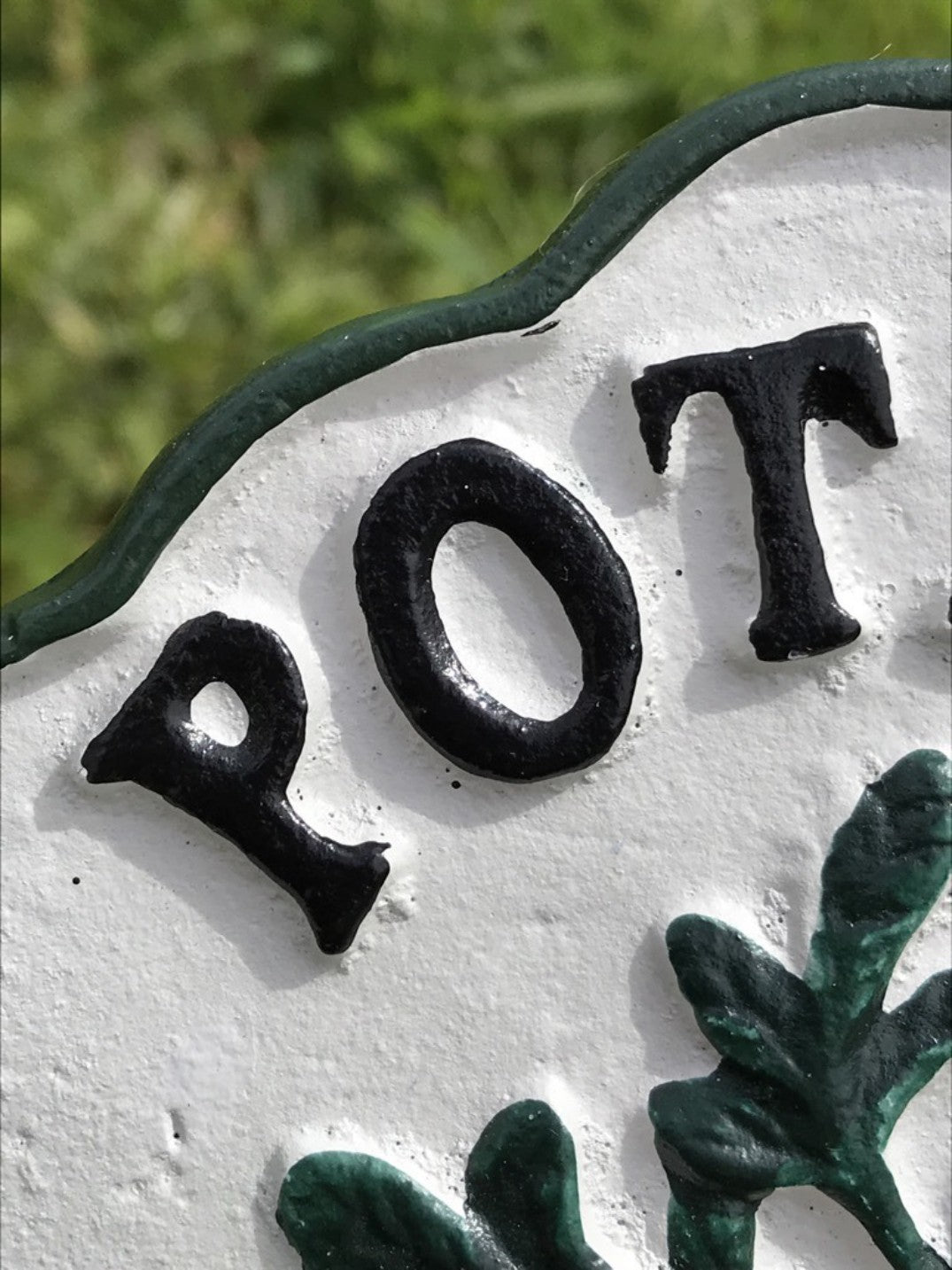 Garden Vegetable Sign POTATO Cast Iron Vegetable Marker