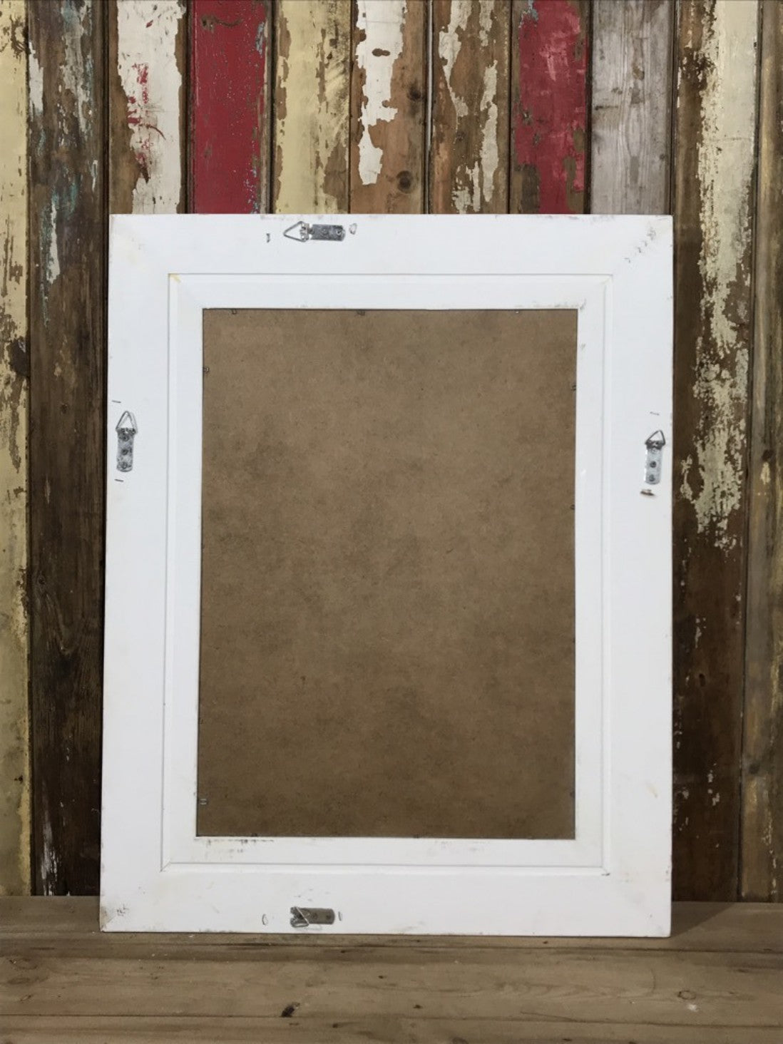 29"x37" Shabby Chic White Bevelled Mirror