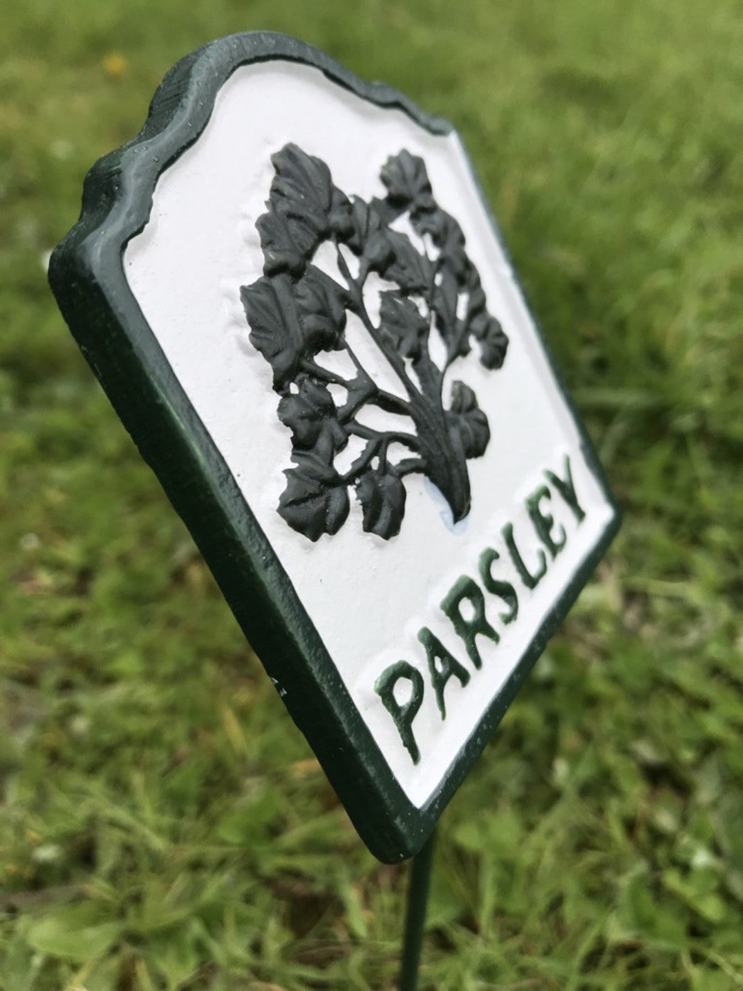 Garden Herb Sign PARSLEY Cast Iron Herb Marker