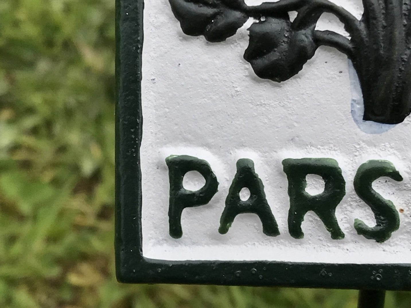 Garden Herb Sign PARSLEY Cast Iron Herb Marker