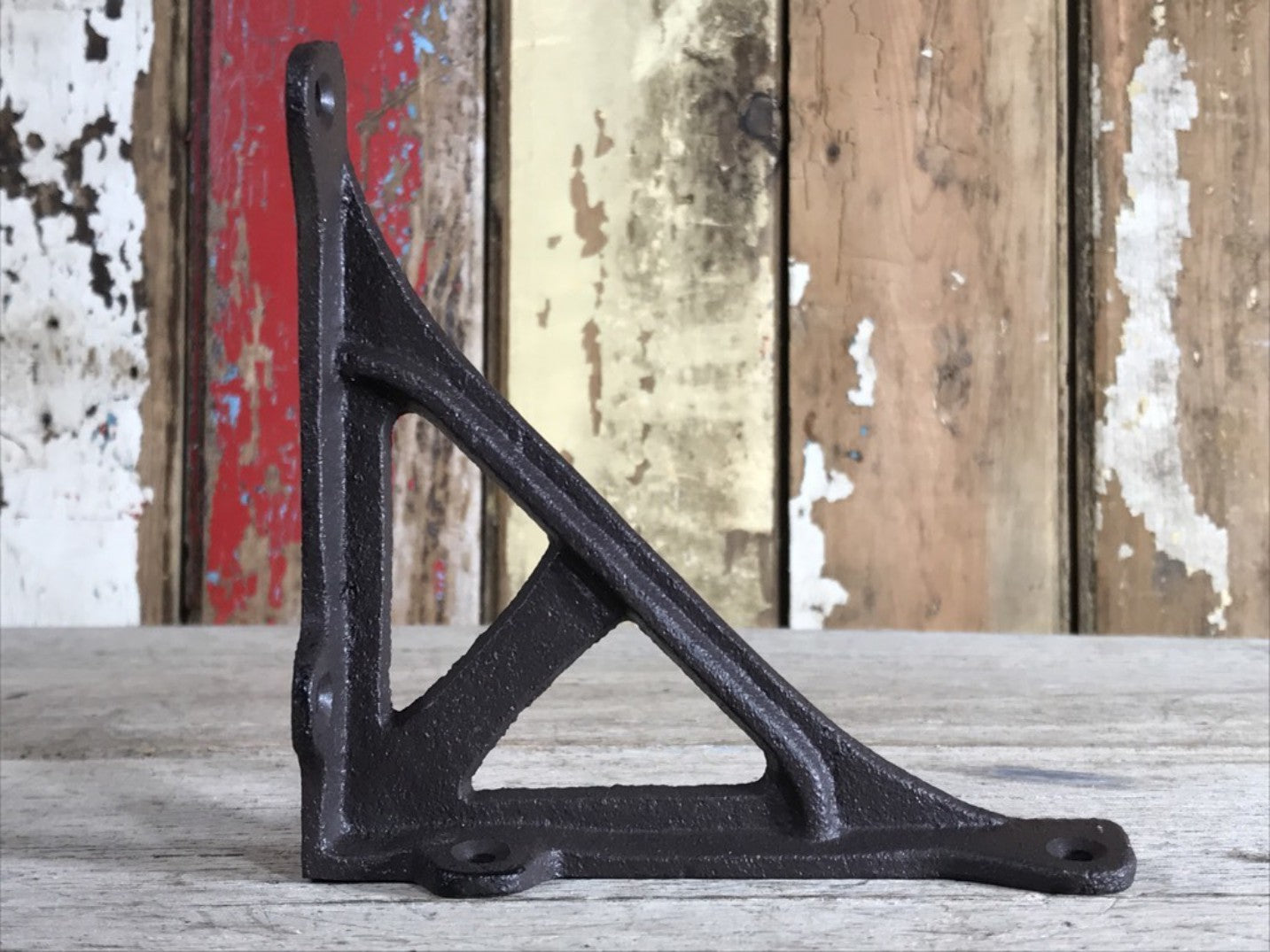 Dark Brown/Black Cast Iron Shelf Bracket 12cm or 5 New Strong & Sturdy
