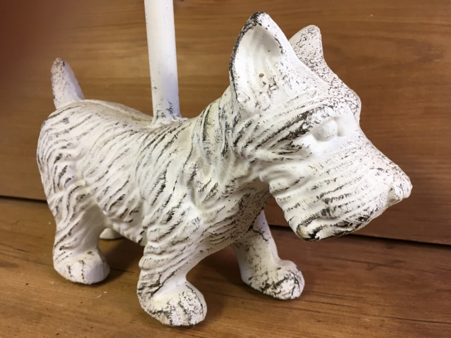 Westie Terrier Dog Cast Iron Door Stop With Long Handle 19 Tall