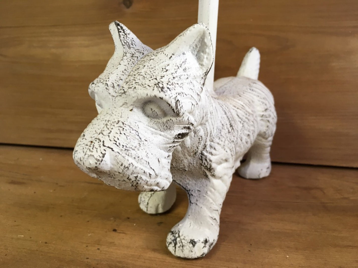 Westie Terrier Dog Cast Iron Door Stop With Long Handle 19 Tall