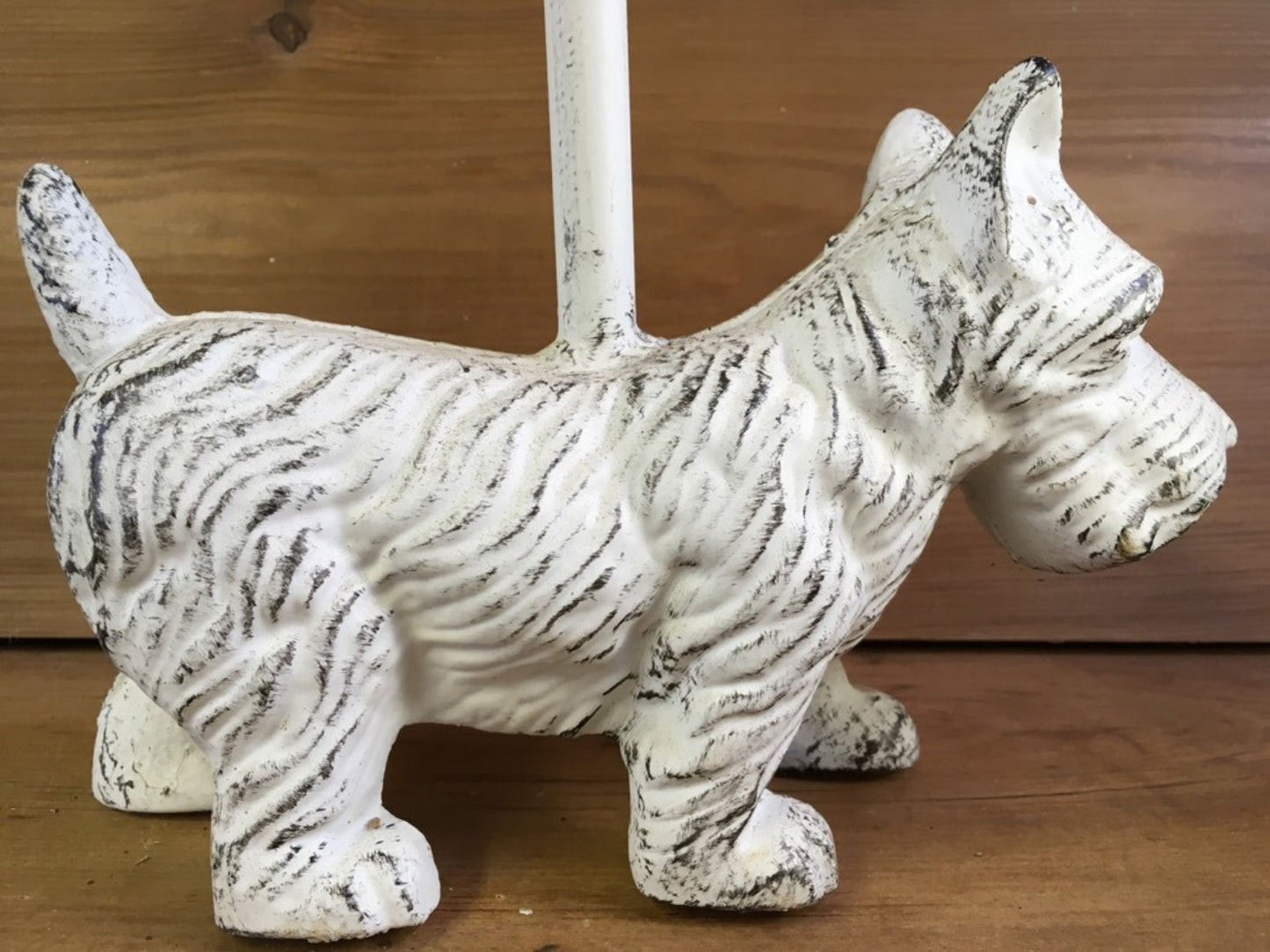 Westie Terrier Dog Cast Iron Door Stop With Long Handle 19 Tall