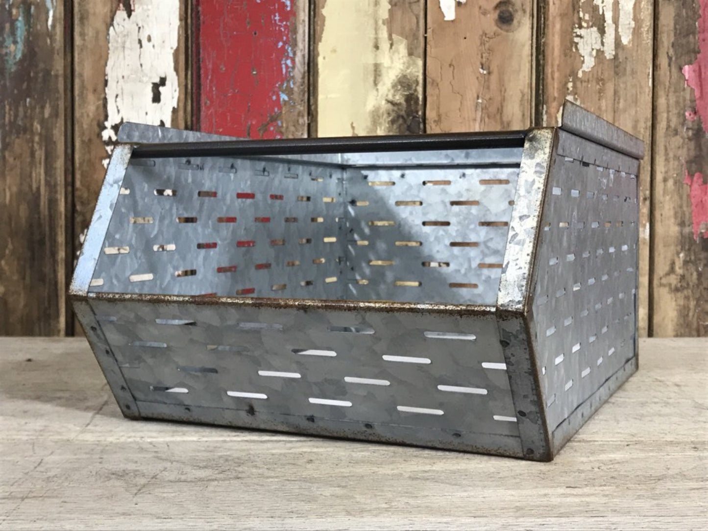 Industrial Galvanised Stackable A4 Deep Metal Storage Trays Tin