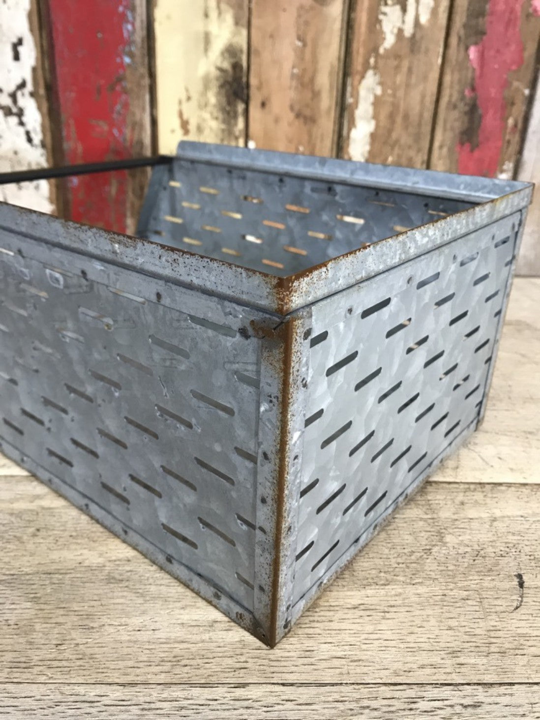 Industrial Galvanised Stackable A4 Deep Metal Storage Trays Tin