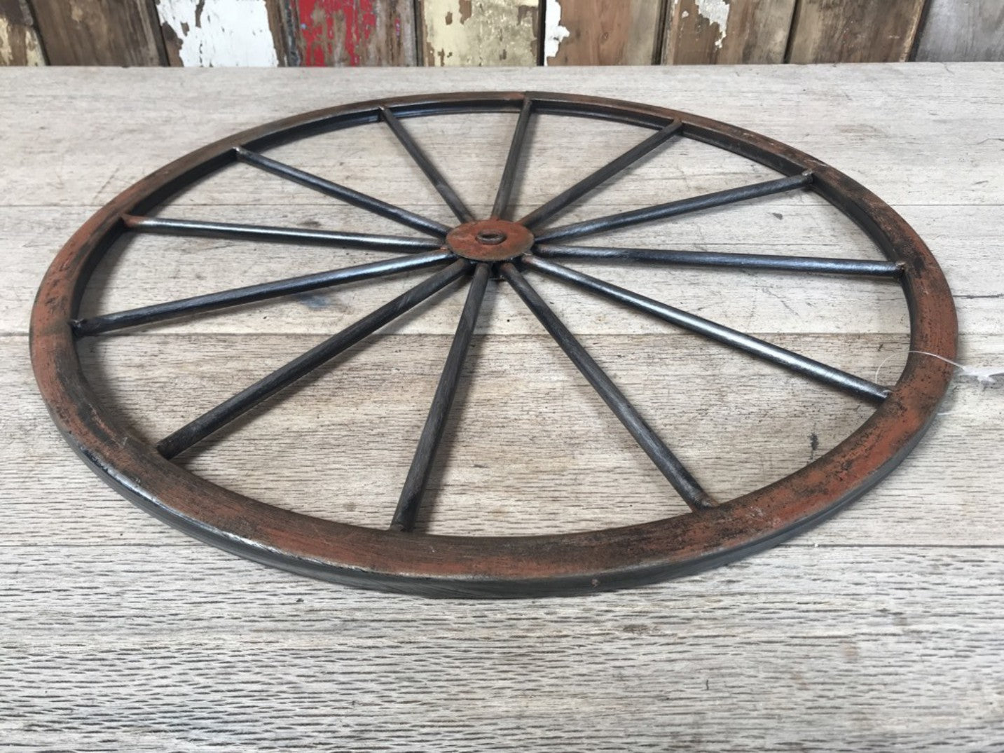 19 Replica Small Round Steel Wall Cartwheel Wall Decoration Wheel