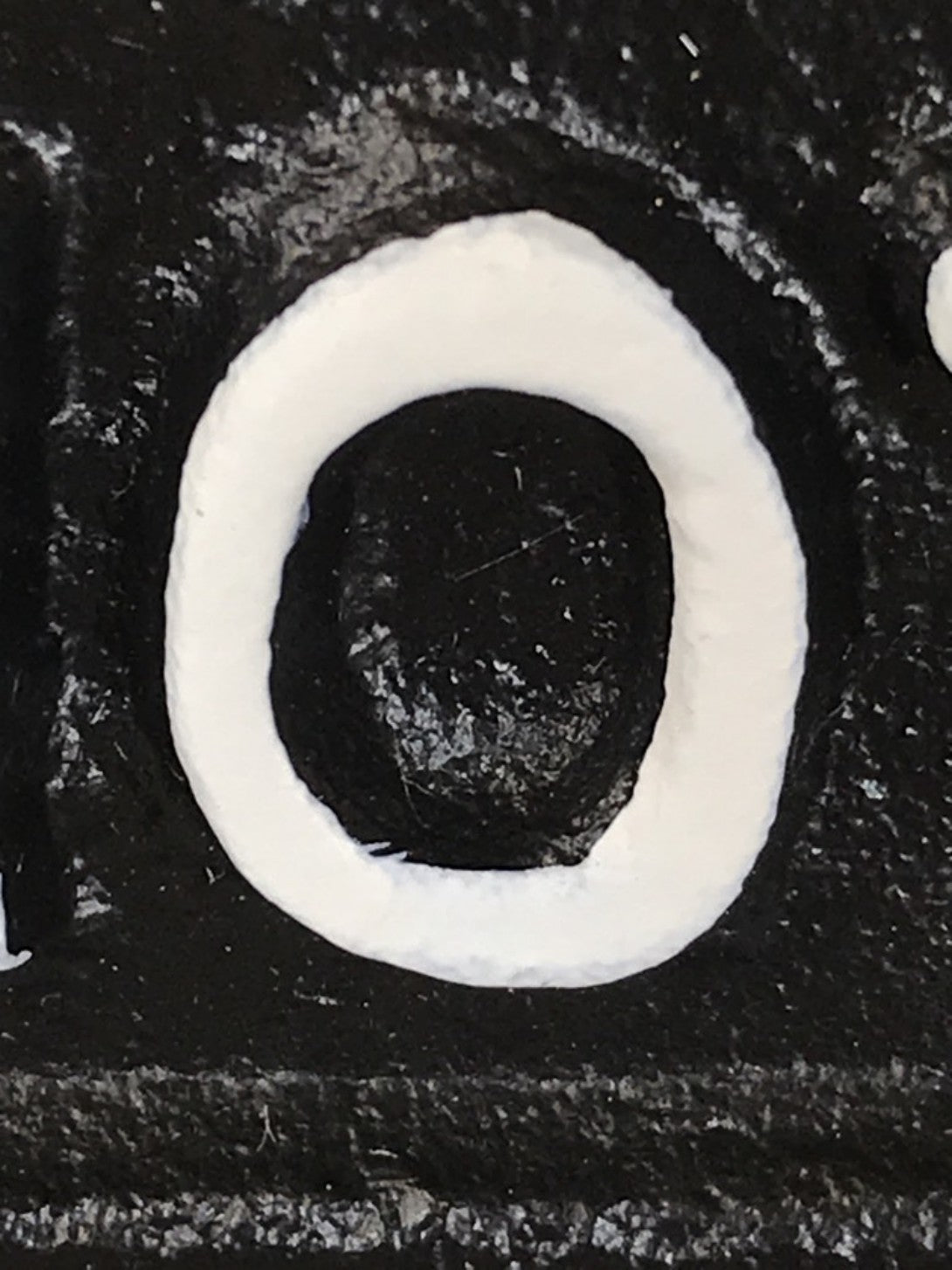 Fun Cast Iron Black Wall Sign With White Raised Text OH NO NOT YOU AGAIN