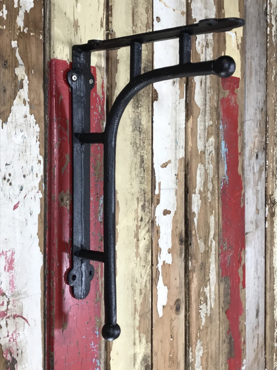 Strong Industrial Style Brown/Black Shelf Wall Brackets 40cm x 25cm