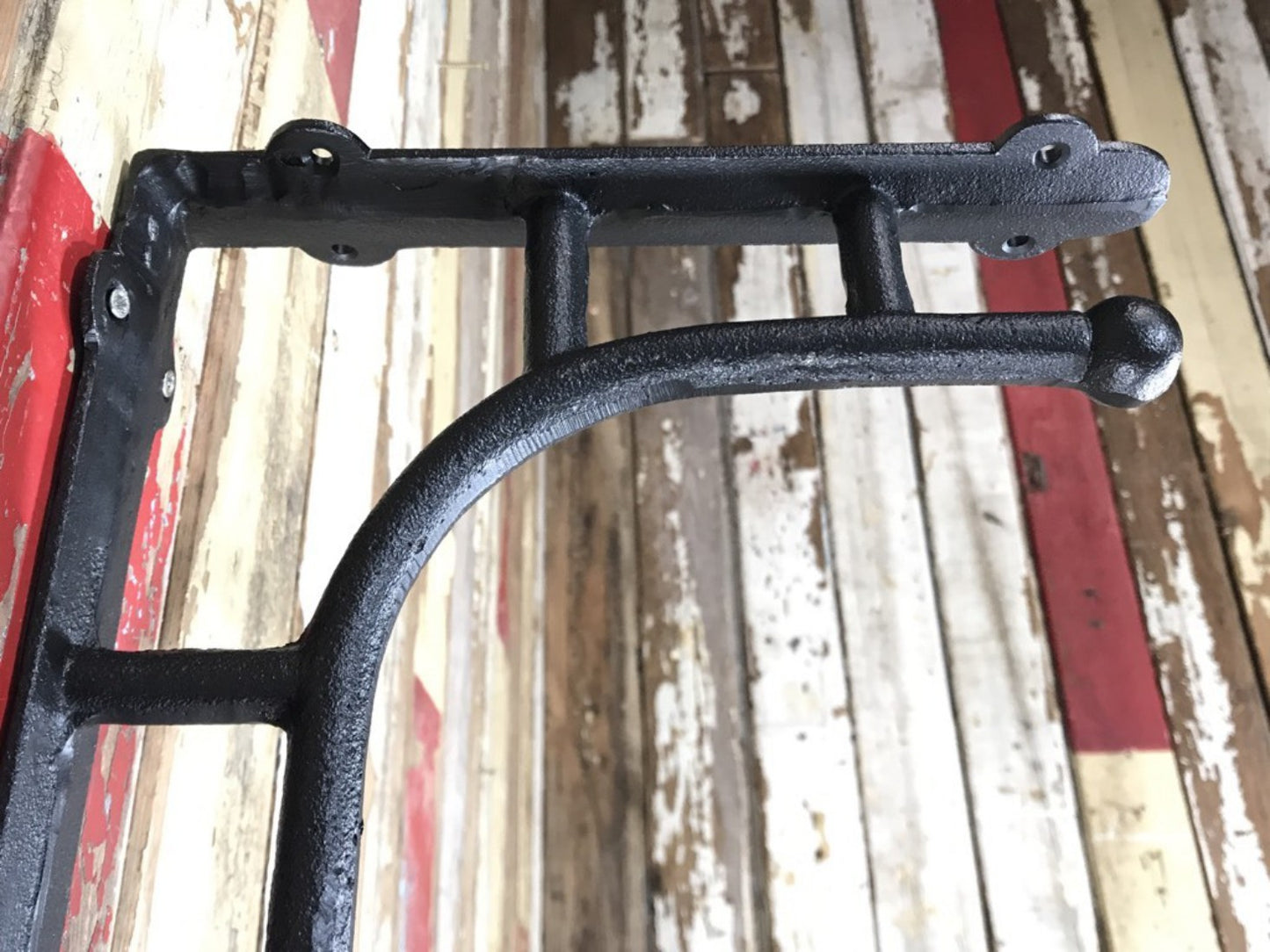 Strong Industrial Style Brown/Black Shelf Wall Brackets 40cm x 25cm