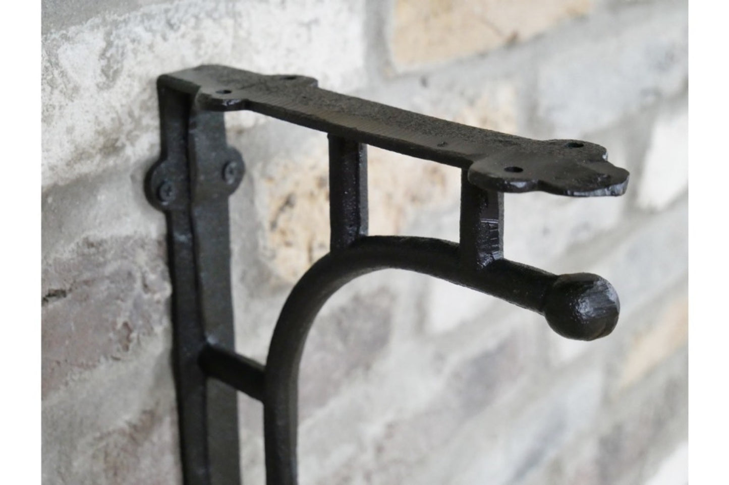 Strong Industrial Style Brown Shelf Wall Brackets New Cast Iron 33x20cm