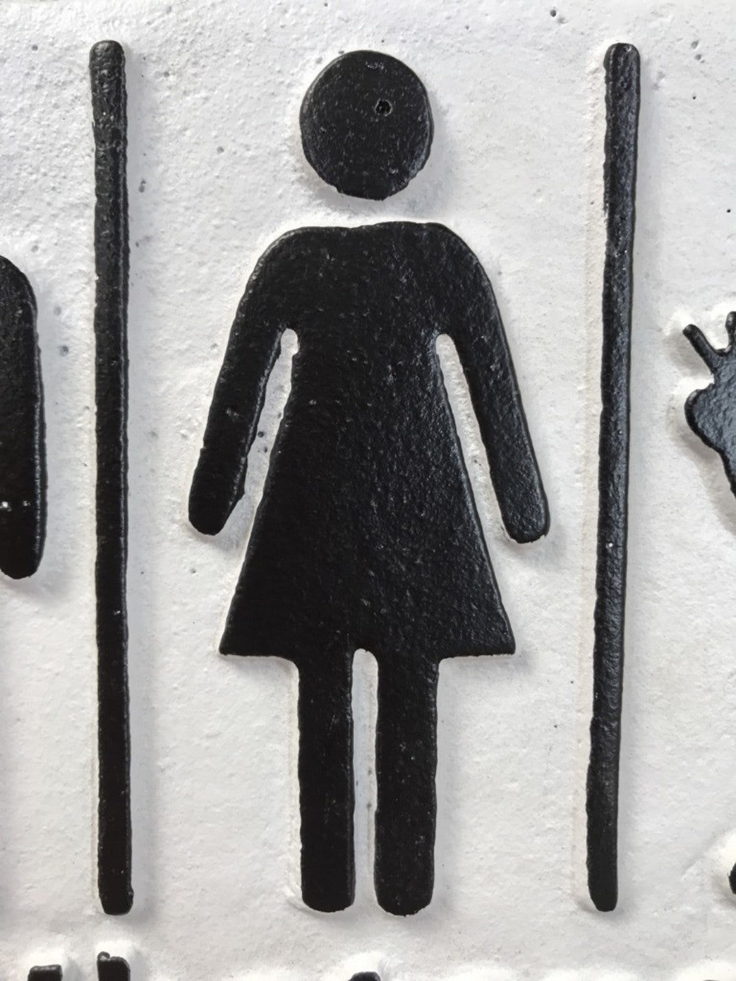 Alien Or Human Whatever Just Wash Your Hands Cast Iron Funny Wall Sign