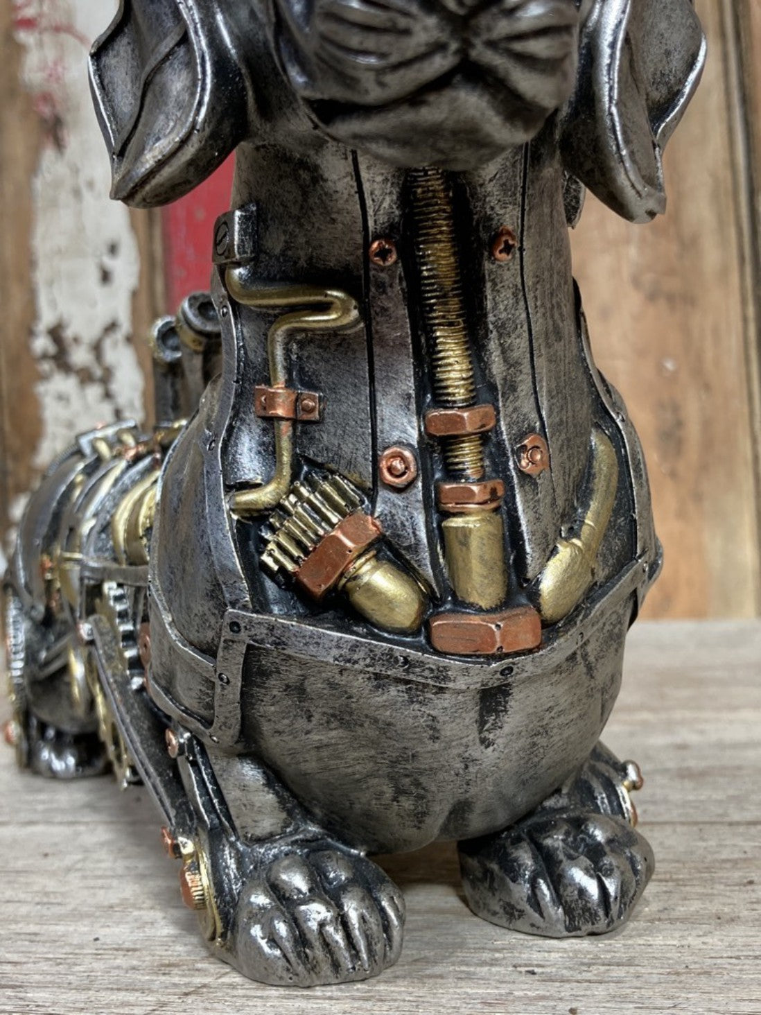 Sausage Dachshund Dog Steampunk Hound K9 Puppy Pouch Unusal Resin