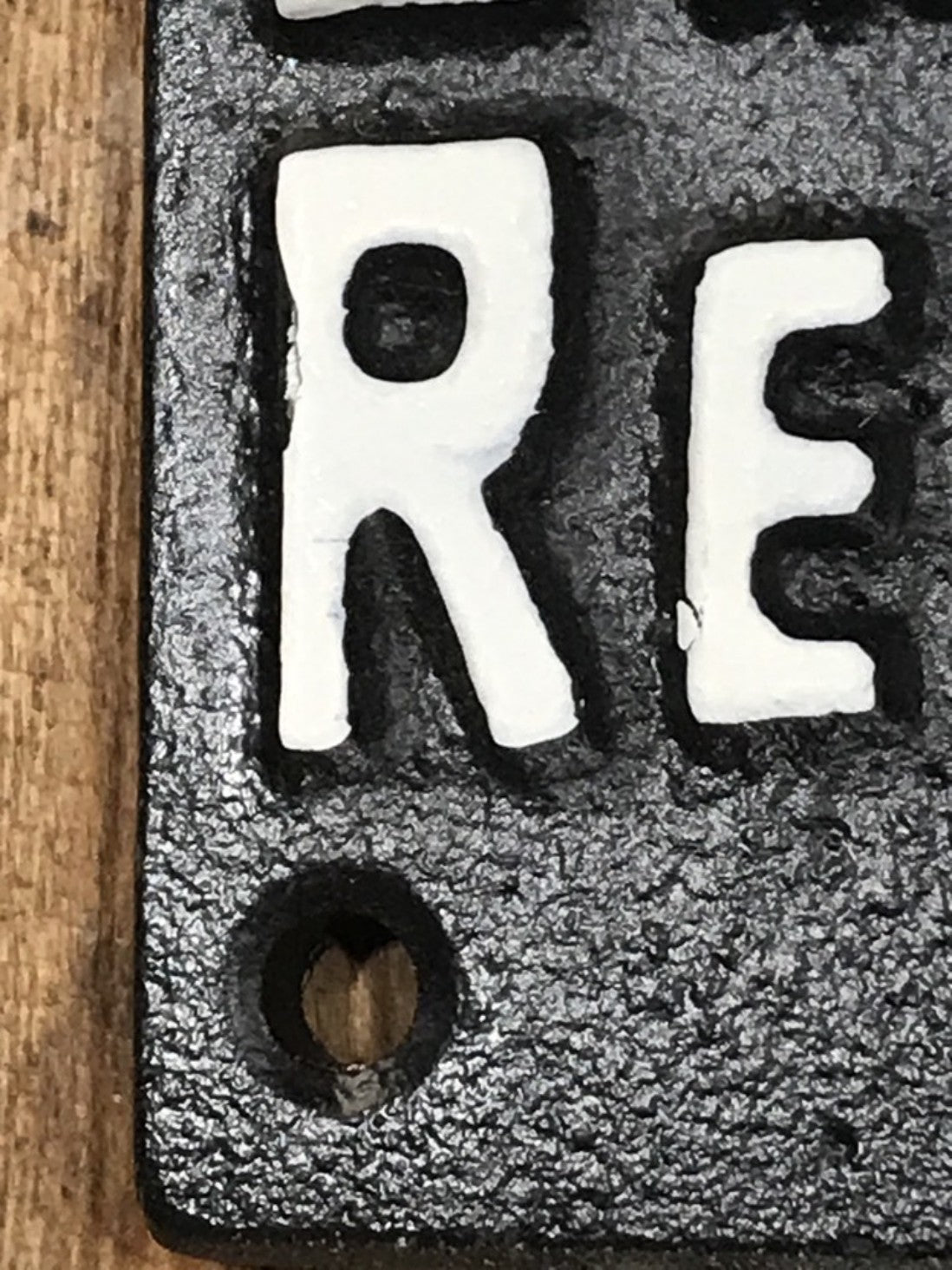 Bottle Shape Beer Top Opener BREW ENJOY EMPTY REPEAT Wall Mounted Cast Iron