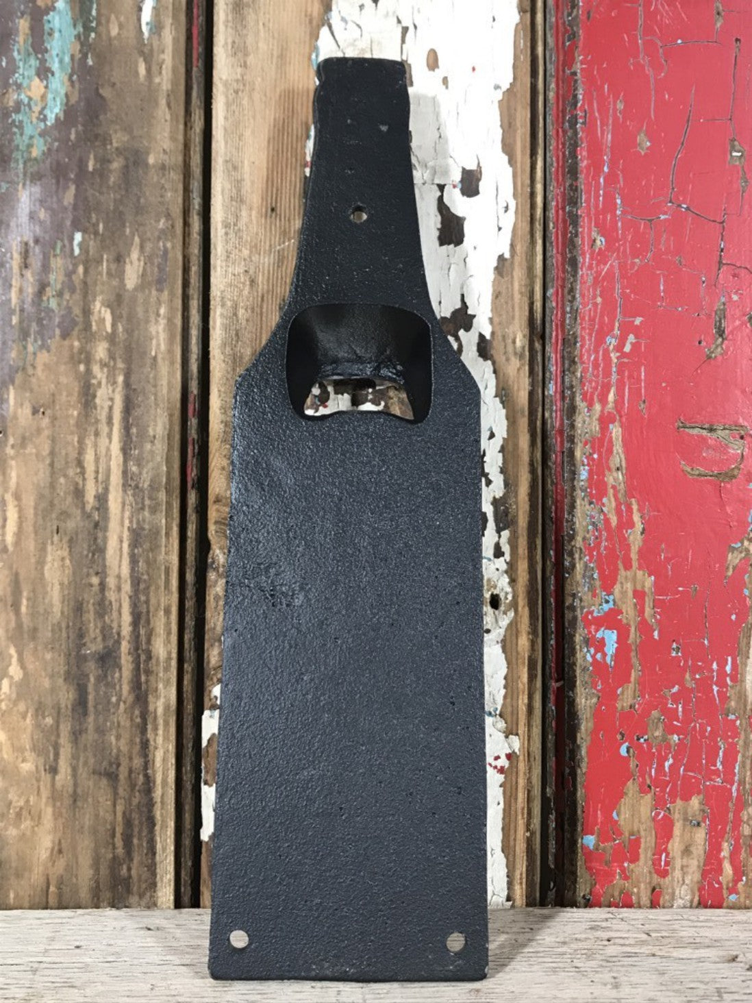 Bottle Shape Beer Top Opener BREW ENJOY EMPTY REPEAT Wall Mounted Cast Iron