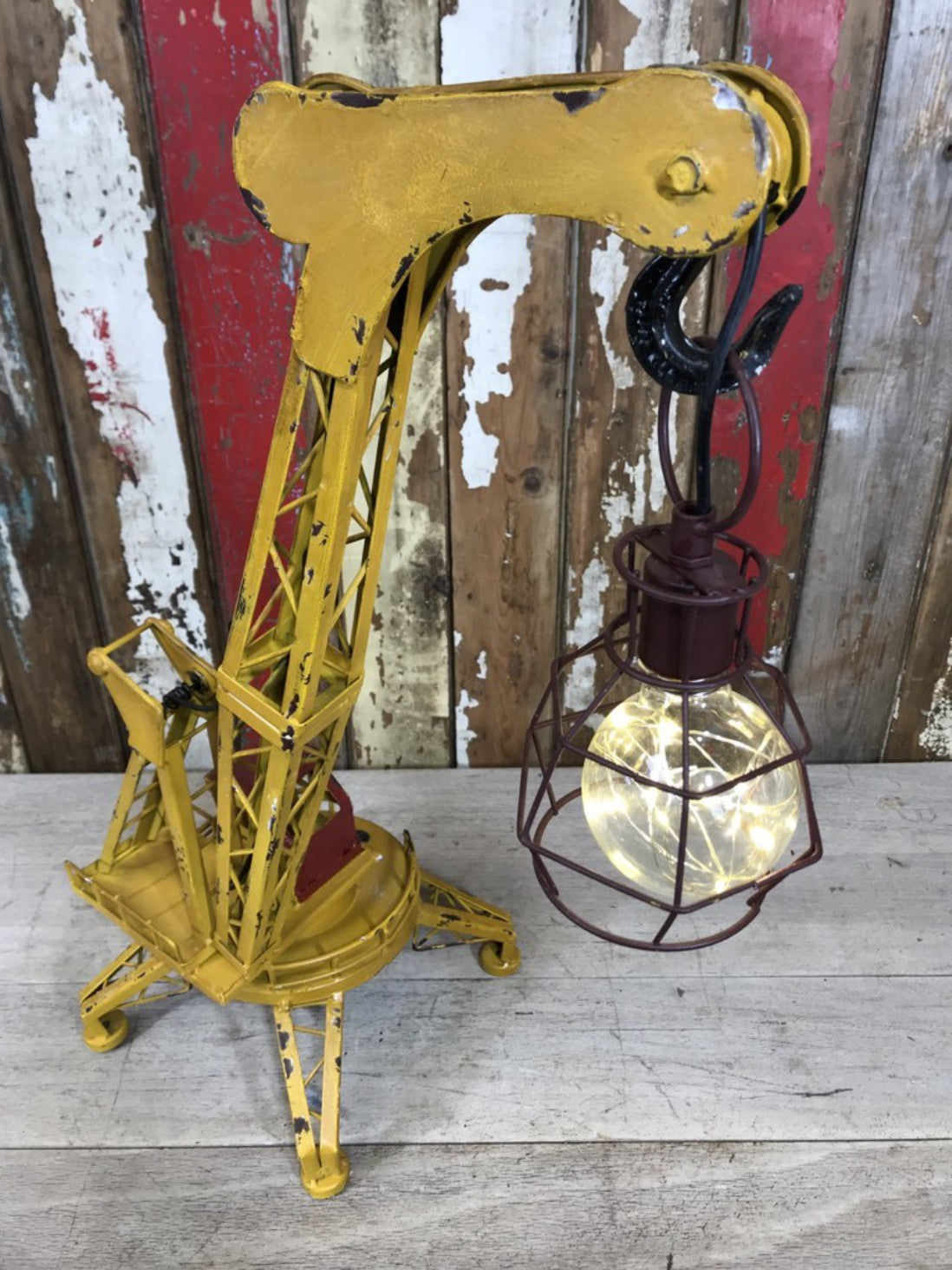 Metal Bedside Crane Lamp Children’s Bedroom Bedside Night Light Steel